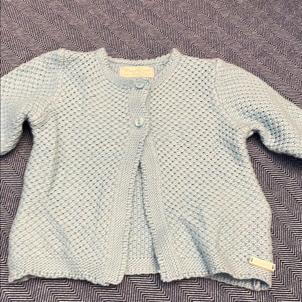 Mayoral Soft Blue Knit Sweater